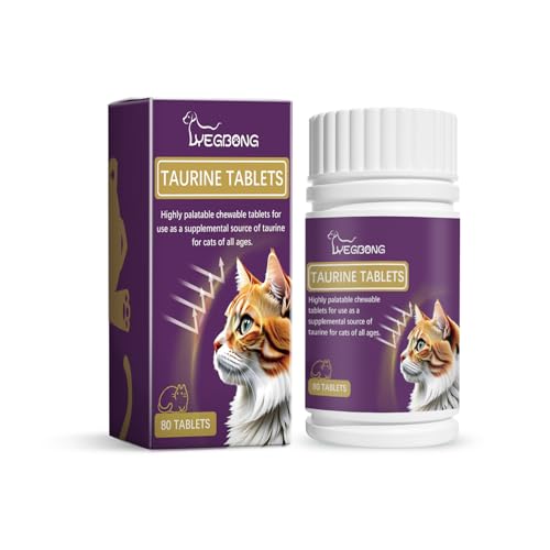 Katze Taurin Kautabletten, Multivitamin für Katzen-Ernährung, 80 Stück Katze Taurin Kautabletten, Multivitamin für Katzen-Ernährung, 80 Stück von Ellisalano