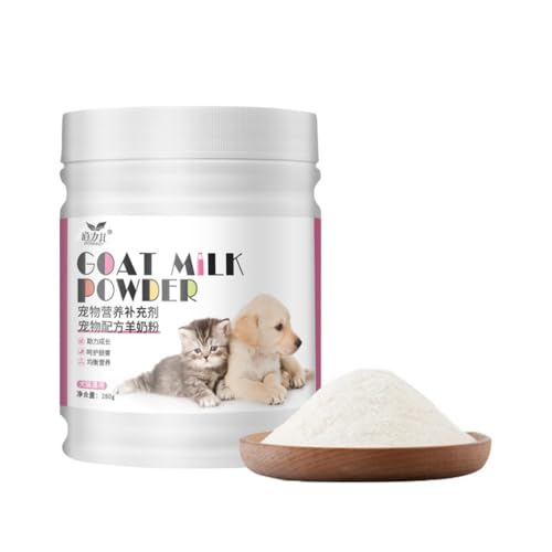 Nahrungsergänzungsmittel für Haustiere - 280g All-Life Calcium angereichertes Ziegenmilchpulver für Hunde und Katzen von Ellisalano