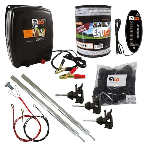 Ellofence Paddock Weidezaun Komplettset 12V komplett für 200m Pferdezaun Ellofence Paddock Weidezaun Komplettset 12V komplett für 200m Pferdezaun von Ellofence