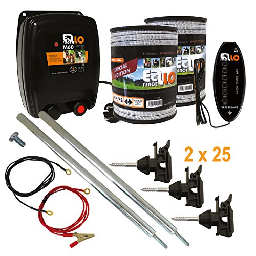 Ellofence Paddock Weidezaun Komplettset 230V komplett für 400m Pferdezaun Ellofence Paddock Weidezaun Komplettset 230V komplett für 400m Pferdezaun von Ellofence