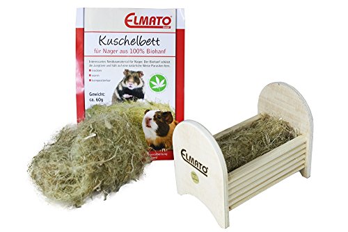 Elmato 10160 Hanf Nestbaumaterial, für Nager, 3 Beutel a´ 60g Elmato 10160 Hanf Nestbaumaterial, für Nager, 3 Beutel a´ 60g von Elmato