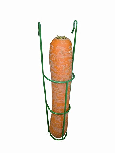 Elmato 10556 Karottenhalter Futterhalter Raufe Metall für Nagerkäfig, Zubehör 5x3x16cm 2 Stück von Elmato