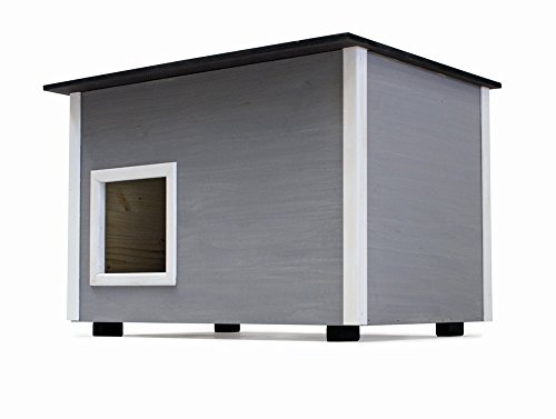Elmato 10756 Deluxe Katzenhaus (Grau) von Elmato