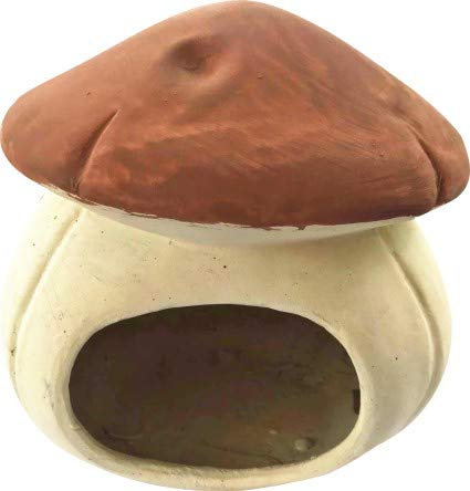 Elmato 12120 Terracottapilz Höhle Pilz für Nager, Ton 17x15cm von Elmato