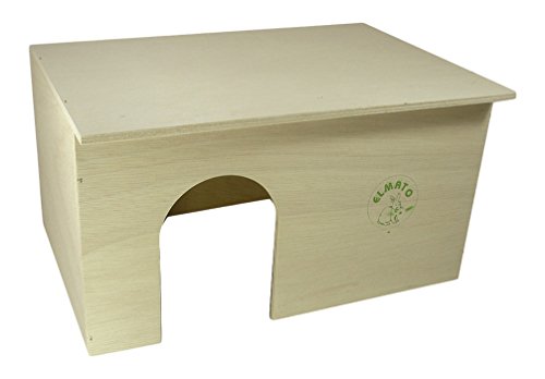Elmato Bunny Family Zwerghasenhaus, für große Nager, 43 x 27 x 23,5 cm von Elmato