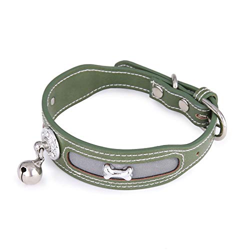 Elonglin Haustier-Halsbänder, verstellbare Schleife für Hunde und Katzen, mit kleinem Glöckchen, süßes Bling-Hundehalsband für kleine, mittelgroße und große Hunde von Elonglin