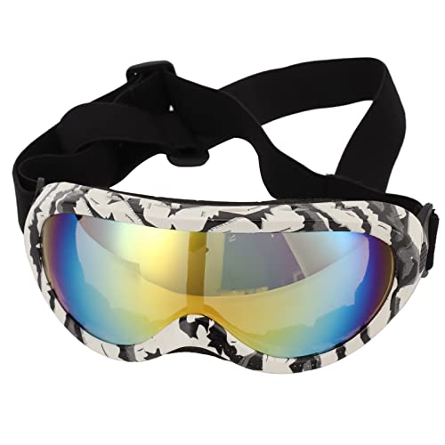 Elprico CocoPet Entzückende Hundebrille, Haustier-Sonnenbrille mit UV-Schutz, Wasserdicht und Verstellbarem Riemen für Kleine und Mittlere Hundewelpen, Ideal für Outdoor-Aktivitäten von Elprico