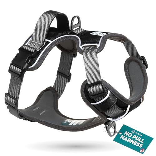 Embark Adventure Hundegeschirr, Einfaches An- und Ablegen mit Leinenbefestigung Vorne und Hinten & Kontrollgriff – No-Pull Training/Anti Zug Hundegeschirr, Größenverstellbar und Würgefrei Embark Adventure Hundegeschirr, Einfaches An- und Ablegen mit Leinenbefestigung Vorne und Hinten & Kontrollgriff – No-Pull Training/Anti Zug Hundegeschirr, Größenverstellbar und Würgefrei von Embark Pets