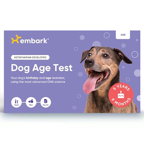 Embark Alters-Test-Set für Hunde, schätzt Alter und Geburtstag, DNA-Methylierung Embark Alters-Test-Set für Hunde, schätzt Alter und Geburtstag, DNA-Methylierung von Embark