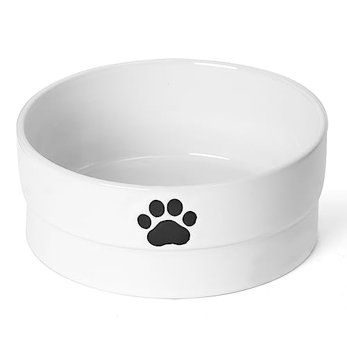 Keramik-Hundenapf, 20 cm, extra groß, für große und riesige Hunde, geeignet für trockene und feuchte Lebensmittel, 1,6 l von Emica Home