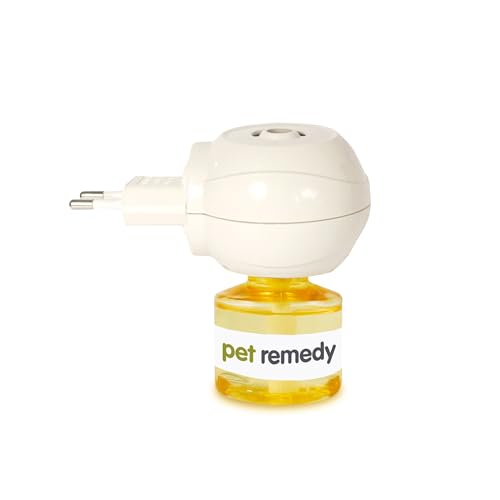 Emmi-Pet Remedy Beruhigender Duftstecker mit Nachfüllung I Natürliches Anti-Stress Mittel für Haustiere I Beruhigung bei Angst, Stress, Feuerwerk & Tierarzt I Für Hund, Katze, Nager, Vogel & Pferd von Emmi-pet