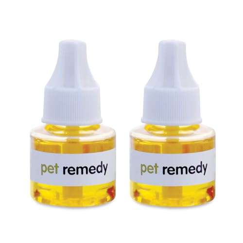 Emmi Pet Remedy Nachfüllpack Duftstecker 2x40 ml – Natürliche Beruhigung für Haustiere I Anti-Stress Duftöl für Hunde, Katzen, Kleintiere I 8 Wochen Entspannung pro Flasche von Emmi-pet