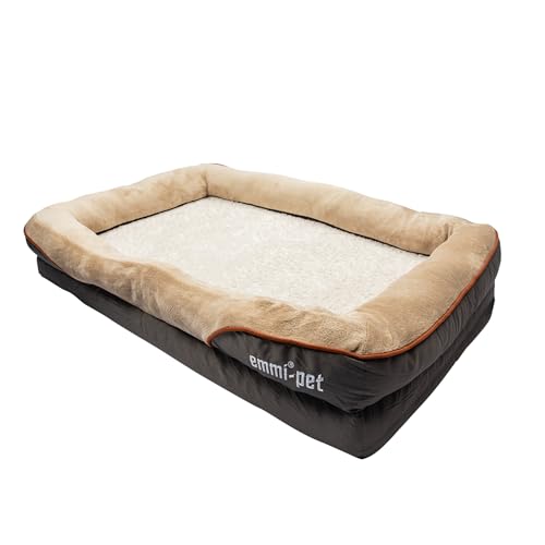 Emmi-pet Orthopädisches Hundebett sehr große Hunde - 120x85x25cm, waschbares Hundesofa ideal nach langem Tag voller Spaß & Action I Passt Sich optimal an die Körperform an von Emmi-pet