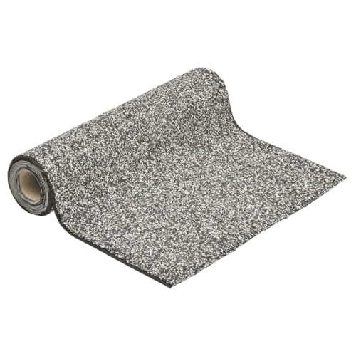 Emmtore Steinfolie Natur-Sand Steinfolie für Teich Teichrand Bachlauf Ufer, Teichfolie Kiesfolie Teichzubehör, Natürliches Design Grau 150x100 cm von Emmtore