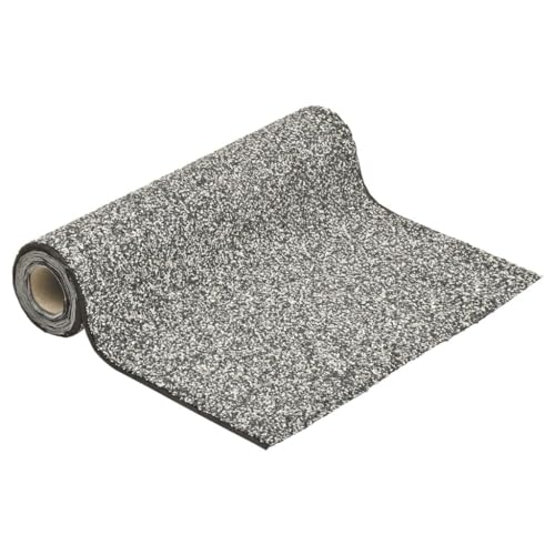 Emmtore Steinfolie Natur-Sand Steinfolie für Teich Teichrand Bachlauf Ufer, Teichfolie Kiesfolie Teichzubehör, Natürliches Design Grau 200x100 cm von Emmtore