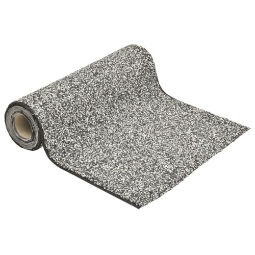 Emmtore Steinfolie Natur-Sand Steinfolie für Teich Teichrand Bachlauf Ufer, Teichfolie Kiesfolie Teichzubehör, Natürliches Design Grau 300x40 cm von Emmtore
