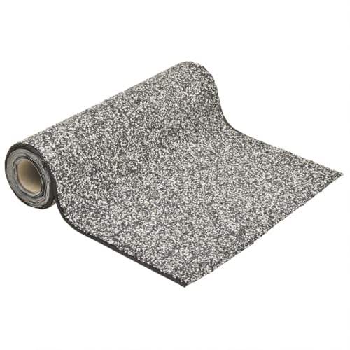 Emmtore Steinfolie Natur-Sand Steinfolie für Teich Teichrand Bachlauf Ufer, Teichfolie Kiesfolie Teichzubehör, Natürliches Design Grau 400x60 cm von Emmtore