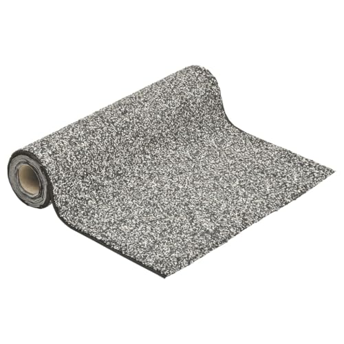 Emmtore Steinfolie Natur-Sand Steinfolie für Teich Teichrand Bachlauf Ufer, Teichfolie Kiesfolie Teichzubehör, Natürliches Design Grau 500x100 cm von Emmtore
