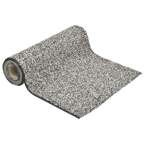 Emmtore Steinfolie Natur-Sand Steinfolie für Teich Teichrand Bachlauf Ufer, Teichfolie Kiesfolie Teichzubehör, Natürliches Design Grau 600x40 cm von Emmtore