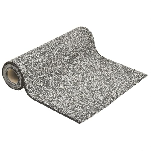Emmtore Steinfolie Natur-Sand Steinfolie für Teich Teichrand Bachlauf Ufer, Teichfolie Kiesfolie Teichzubehör, Natürliches Design Grau 600x60 cm von Emmtore