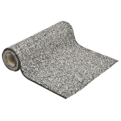 Emmtore Steinfolie Natur-Sand Steinfolie für Teich Teichrand Bachlauf Ufer, Teichfolie Kiesfolie Teichzubehör, Natürliches Design Grau 800x40 cm von Emmtore