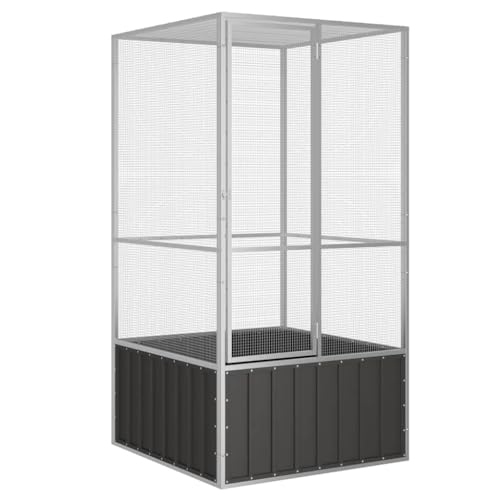 Emmtore Vogelvoliere Innen Außen Aufzuchtkäfig,All-in-One-Vogelkäfig Außenvoliere Käfig Vogelhaus Voliere,Verzinkter Stahl Vogelkäfig,Anthrazit,111 x 107 x 211.5 cm Emmtore Vogelvoliere Innen Außen Aufzuchtkäfig,All-in-One-Vogelkäfig Außenvoliere Käfig Vogelhaus Voliere,Verzinkter Stahl Vogelkäfig,Anthrazit,111 x 107 x 211.5 cm von Emmtore