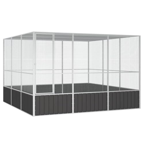Emmtore Vogelvoliere Innen Außen Aufzuchtkäfig,All-in-One-Vogelkäfig Außenvoliere Käfig Vogelhaus Voliere,Verzinkter Stahl Vogelkäfig,Anthrazit,302.5 x 324.5 x 211.5 cm Emmtore Vogelvoliere Innen Außen Aufzuchtkäfig,All-in-One-Vogelkäfig Außenvoliere Käfig Vogelhaus Voliere,Verzinkter Stahl Vogelkäfig,Anthrazit,302.5 x 324.5 x 211.5 cm von Emmtore
