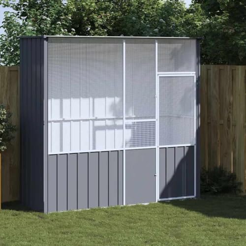 Emmtore Voliere Vogelvoliere Außen Aufzuchtkäfig All-in-One-Vogelkäfig Außenvoliere Käfig Vogelhaus Voliere Verzinkter Stahl,Anthrazit,215 x 78 x 200 cm Emmtore Voliere Vogelvoliere Außen Aufzuchtkäfig All-in-One-Vogelkäfig Außenvoliere Käfig Vogelhaus Voliere Verzinkter Stahl,Anthrazit,215 x 78 x 200 cm von Emmtore