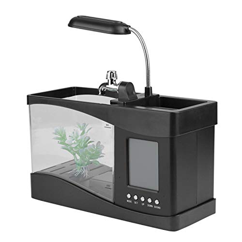 Omabeta Mini Fish Tank Fish Tank für das Schlafzimmer zu Hause (schwarz) von Emoshayoga