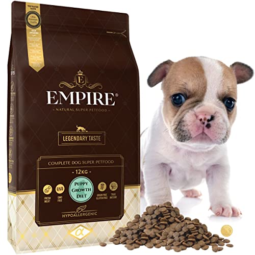 Empire Welpen Trockenfutter - 12kg - Hundefutter Trocken Getreidefrei - Kleine Rassen - Wild und Lamm - Hypoallergen - Glutenfrei - Natürlich von EMPIRE GENUINE PETFOOD STORY