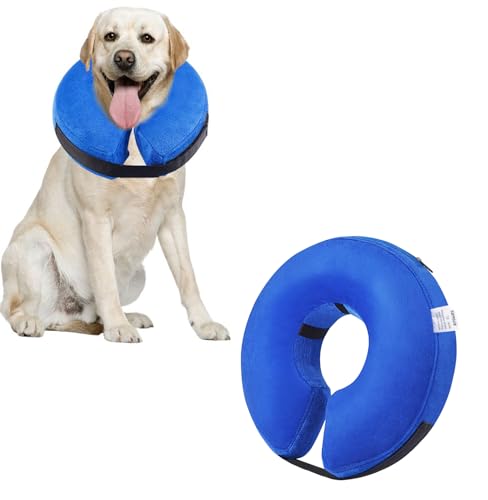 Emwel Pet Aufblasbares Halsband für X-Large Hunde, Comfy Pet Collar Cone for Recovery, Inflatable Basic Dog Collars, XL von Emwel