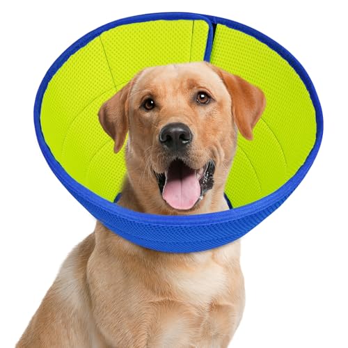 Emwel Hundehalsband aus weichem Netzstoff nach Operationen, verhindert Lecken – verstellbares E-Kragen für Wundschutz, bequem und leicht für große Hunde Emwel Hundehalsband aus weichem Netzstoff nach Operationen, verhindert Lecken – verstellbares E-Kragen für Wundschutz, bequem und leicht für große Hunde von Emwel