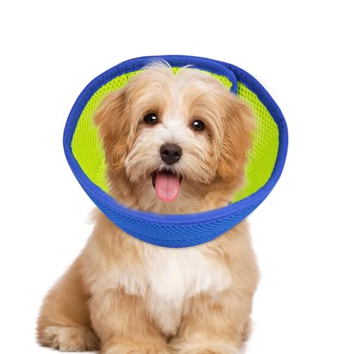 Emwel Weiches Mesh-Hundehalsband nach Operationen, verhindert Lecken – verstellbares E-Kragen für Wundschutz, bequem und leicht für X-Small Hunde Emwel Weiches Mesh-Hundehalsband nach Operationen, verhindert Lecken – verstellbares E-Kragen für Wundschutz, bequem und leicht für X-Small Hunde von Emwel