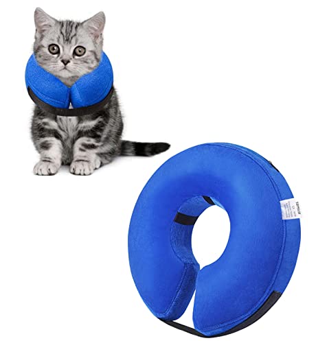 Emwel X-Small Katzen-Abdeckung, aufblasbar, waschbar, schützendes Halsband für kleine Hunde und Katzen von Emwel