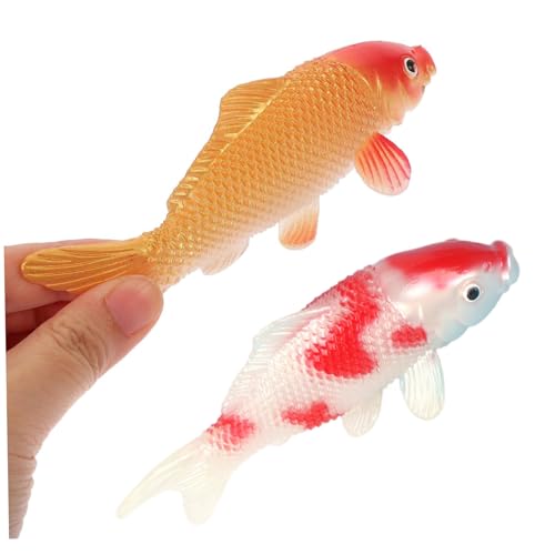 Enbebamd 2pcs koi Fisch 4.3x1.6 Realistische PVC Mini Künstliche falsche Fisch für schwimmende Aquariumdekoration Fälschung Enbebamd 2pcs koi Fisch 4.3x1.6 Realistische PVC Mini Künstliche falsche Fisch für schwimmende Aquariumdekoration Fälschung von Enbebamd