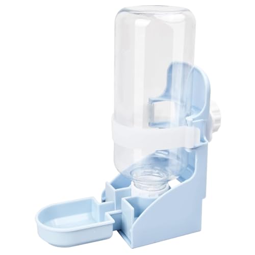 Kaninchenwasserspender, 500 ml sichere PP abnehmbare hängende automatische Anti-Drip-Haustierwasserflasche für Kaninchen Chinchilla Meerschweinchen-Feeder von Enbebamd