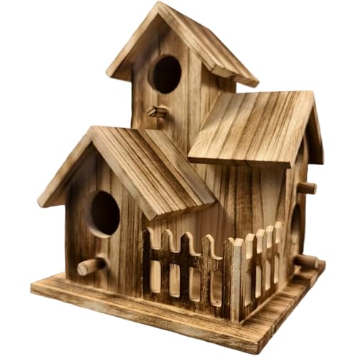 Vogelhaus, 6 x 8 Zoll wetterfestes Holzvogelhaus, hängende Vogelkiste für Außenhäuser für draußen Vogelhaus, 6 x 8 Zoll wetterfestes Holzvogelhaus, hängende Vogelkiste für Außenhäuser für draußen von Enbebamd
