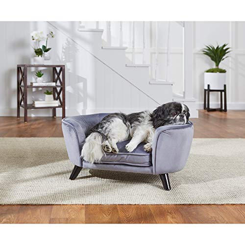 Enchanted hondenmand/Sofa Romy Pewter grijs 67,5x40,5x30,5 cm von Enchanted Home Pet