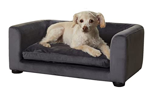 Enchanted hondenmand/Sofa Cookie donkergrijs 67,5x40,5x25,5 cm von Enchanted Home Pet