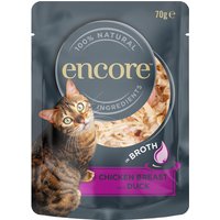 Encore Cat Pouch 16 x 70 g - Hühnerbrust mit Ente von Encore