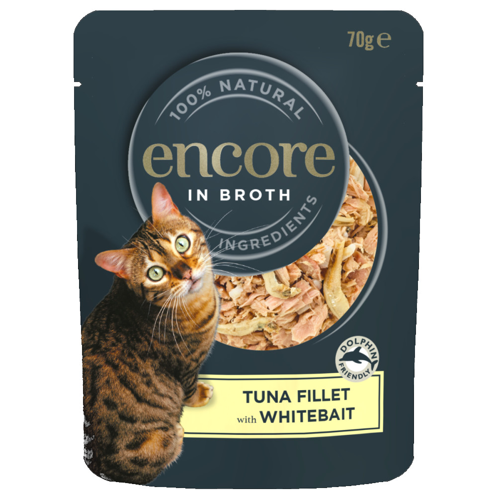 Encore Cat Pouch 16 x 70 g - Thunfisch und Weißfisch von Encore