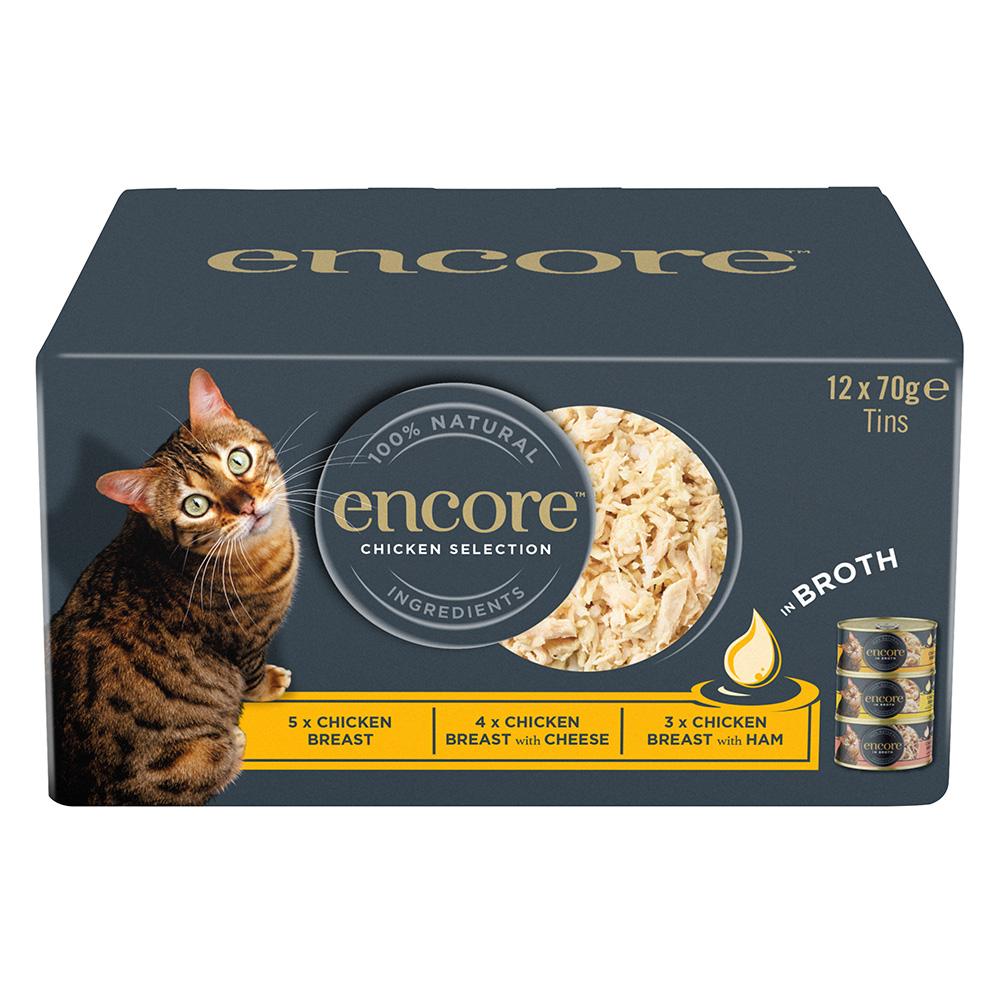Encore Dose in Brühe 12 x 70 g - Mixpaket Huhn Selection (3 Sorten) Encore Dose in Brühe 12 x 70 g - Mixpaket Huhn Selection (3 Sorten) von Encore
