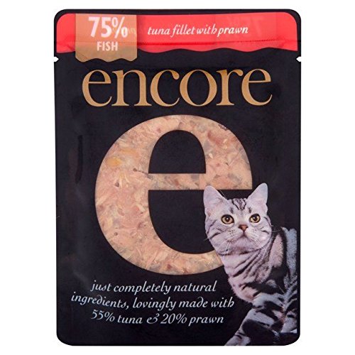 Zugabe Thunfisch & Garnelen Katze Beutel 70G (Packung mit 6) von Encore