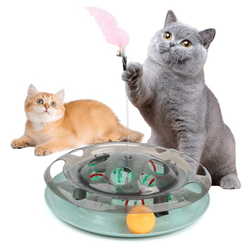 Encuryna Katzenspielzeug Interaktiv Fummelbrett Katze Fummelbrett Für Katzen Katzenspielzeug Interaktives Katzenspielzeug Für Katze Fütterungstraining Und Spielzeug Selbstbeschäftigung von Encuryna