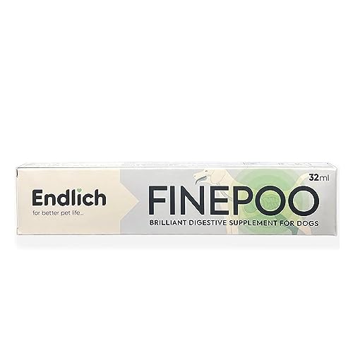 Endlich Finepoo Nahrungsergänzungsmittel für die Verdauung, für Hunde und Katzen, 32 ml – Präbiotische probiotische Paste für die Darmgesundheit – Verdauungsergänzungsmittel von Endlich