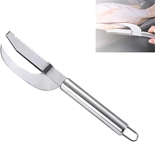 Endxedio 2022 New Fish Scale Knife Cut/Scrape/Dig 3-in-1,Stainless Steel 3 In 1 Fish Maw Knife,Premium Sawtooth Easily Fish Descaler Knife Scale Remover Tool Kit (1pcs) von Endxedio