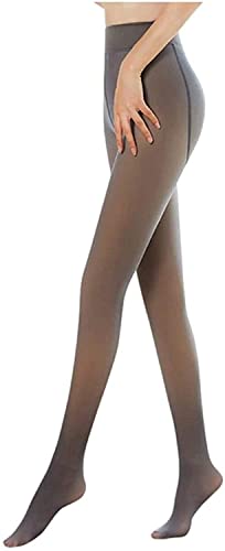 Endxedio Perfect Legs Womens Sheer Warm Fleece Tights Slim Legs Warm Fleece Lined Tights Thermal Winter Leggings (220g, Black) von Endxedio