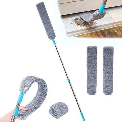 Endxedio Retractable Gap Dust Cleaner,Under Fridge & Appliance Duster,Dust Brush for Wet and Dry, Retractable Gap Dust Cleaning Artifact for Home Bedroom Kitchen (with 2 Replaceable Cloth) von Endxedio