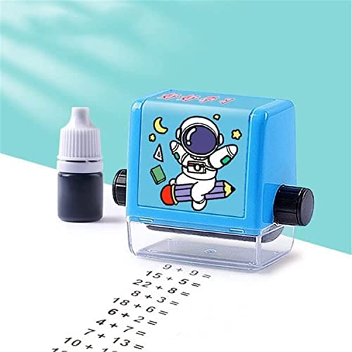 Endxedio Roller Digital Teaching Stamp,Addition and Subtraction Roller Stamp,Reusable Addition and Subtraction Teaching Stamp,Within 100 Teaching Math Practice Questions (Addition) von Endxedio