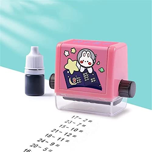 Endxedio Roller Digital Teaching Stamp,Addition and Subtraction Roller Stamp,Reusable Addition and Subtraction Teaching Stamp,Within 100 Teaching Math Practice Questions (Subtraction) von Endxedio